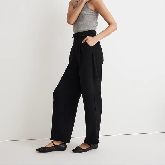 NEW / Madewell The Rosedale High-Rise Straight Pant in Crepe / B003 - Picture 4 of 7